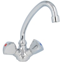 Heinrichschulte Zweigriff Waschtischarmatur classic line - mit HU-Rohrauslauf 145