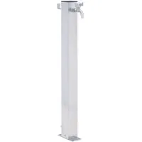 VidaXL Wassersäule 60 cm Edelstahl quadratisch