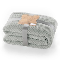 DecoKing Kuscheldecke 150x200 cm Stahl Decke Microfaser Wohndecke Tagesdecke