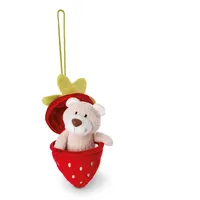 NICI 49435 Bendix 13cm I Plüschtier Bär in Erdbeere,