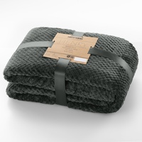 DecoKing Kuscheldecke 70x150 cm Graphit Decke Microfaser Wohndecke Tagesdecke
