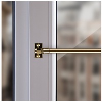 BestLivings Cafehausstange inkl. Klemmträger Gold / 75-125cm), Gardinenstange 50