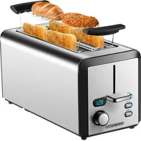 Steinborg Toaster Langschlitz 4 Scheiben Toastautomat XXL Toaster 1500