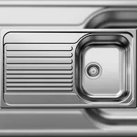 Blanco Tipo 45 S rechts Einbau von Oben Edelstahl