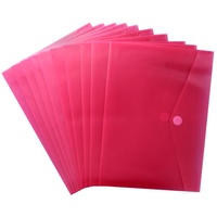 EXXO by HFP Dokumententaschen A4 quer mit Klettverschluss, transparent