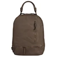 Samantha look Cityrucksack, echt Leder, Made in Italy grau