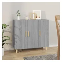VidaXL Sideboard Grau Sonoma 90x34x80 cm Holzwerkstoff