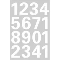Herma 4170 Zahlen 25mm 0-9 wetterfest Folie weiß 1