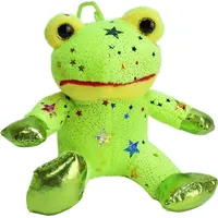 BEMIRO Frosch Plüschtier klein "Fritz" mit Glitzersternen - ca.