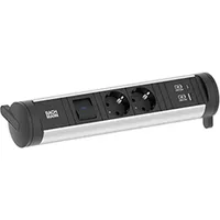 Bachmann Steckdosenleiste 706.001 CYCLE Base 2xCEE7/3 1xSchalter 1xUSB A/C