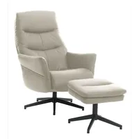 Happy Home Relaxsessel mit Hocker verstellbare Rückenlehne 75 x