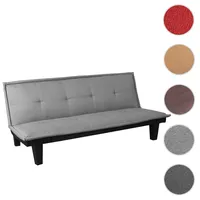 Mendler 3er-Sofa HWC-C87, Couch Schlafsofa Gästebett Bettsofa Klappsofa, Schlaffunktion