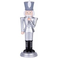 Proregal CHEFGASTRO Premium Nussknacker Figur MagicHome silber 30cm hoch