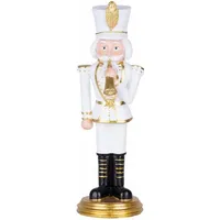 Proregal CHEFGASTRO Premium Nussknacker Figur MagicHome weiß 30cm hoch