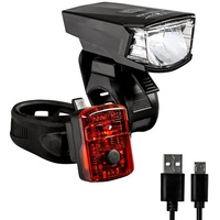 Zündapp ZA.K.15 LED Beleuchtungsset StVZO Fahrradlicht Fahrrad Akku Lampenset