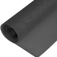 Intirilife Fliegennetz aus Fiberglas Schwarz Meterware Breite 150cm Maschenweite