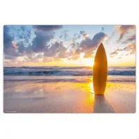 Cover-your-desk.de Schreibtischunterlage Surfbrett am Strand, (L)60 x (B)40 |