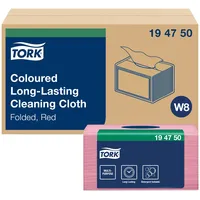 TORK Reinigungstücher W8 1-lagig, 194750 Langlebige Farbige für Small