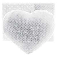 Almina Babydecken-Set mit Herzkissen Zweilagige Babydecke aus Polyester
