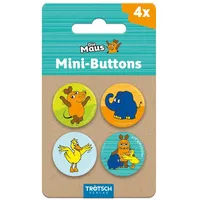 Trötsch Verlag Trötsch Die Maus Mini-Buttons 4er Set: