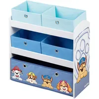 Roba Kinderregal Paw Patrol 5 Boxen Holz lackiert weiß/grau