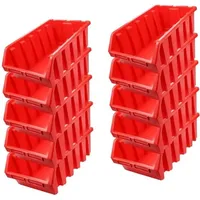 Proregal SuperSparSet 10x Sichtlagerbox 5 | HxBxT 18,7x33,3x50cm |