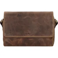 GREENBURRY Vintage Messenger Leder 34 cm braun