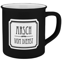 Gedalabels Tasse 0,4 l Schwarz
