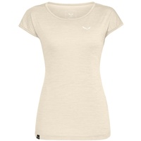 Salewa Puez Melange Dry Kurzarm-t-shirt - Oatmeal Melange -