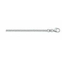 Adelia's Flach Panzer Halskette Ø 1,4 mm Silber