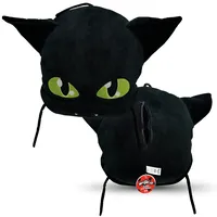Miraculous Ladybug - Huggie Hideaway Plagg, 16.5-inch Black Plush