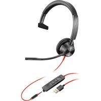 Plantronics Poly Blackwire 3315 USB-A Headset,