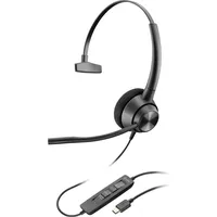 Poly EncorePro 310 USB-C, Appels/Musique, 55 g, Casque, Noir