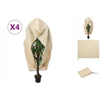 VidaXL Wintervlies mit Reißverschluss 4 Stk. 70 g/m2 2,36x2