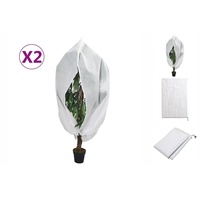 VidaXL Wintervlies mit Reißverschluss 2 Stk. 70 g/m2 1x1,55