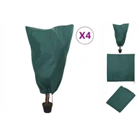 VidaXL Wintervlies mit Kordelzug 4 Stk. 70 g/m2 0,8x0,8