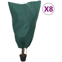 VidaXL Wintervlies mit Kordelzug 8 Stk. 70 g/m2 0,8x0,8