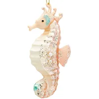 SIKORA Seepferdchen besondere Weihnachtskugel Glas Christbaumschmuck Deko Figur Weihnachten