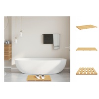 VidaXL Badematte Bambus Braun 54 x 36 cm