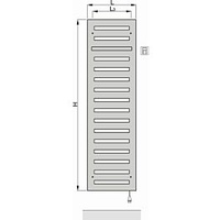 Zehnder Metropolitan Bar Design-Elektroheizkörper ZM1Z1640AZ00020 MEPE-180-040/GD, 1750 x 400