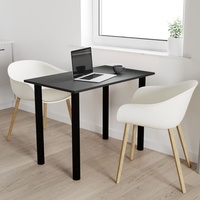 AKKE Anthrazit Tisch mit schwarze beine LxBxH: 110x65x74 cm