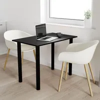AKKE Schwarz Tisch mit schwarze beine LxBxH: 120x60x74 cm