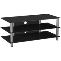 VCM Zumbo TV-Rack Schwarzglas