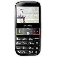 Emporia Euphoria Senioren-Handy mit Ladestation, SOS Taste Schwarz