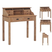 VidaXL Schreibtisch 90x50x100 cm Massivholz Teak