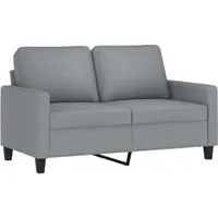 VidaXL 2-Sitzer-Sofa Hellgrau 120 cm Stoff