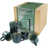 CreaTable Kaffeebecher Nordic Fjord 0,285 l Grün 6 St.
