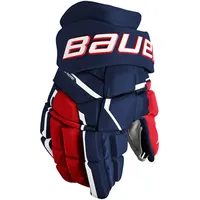 Bauer Eishockeyhandschuhe Bauer Supreme MACH Navy/Red/White Intermediate 12 Zoll