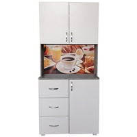 Hti-Living Küchenbuffet 3 Schubladen Blanca Bistro 80 x 180