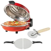 Petra PT5666VDE Bella Pizza Tischgrill, Rot